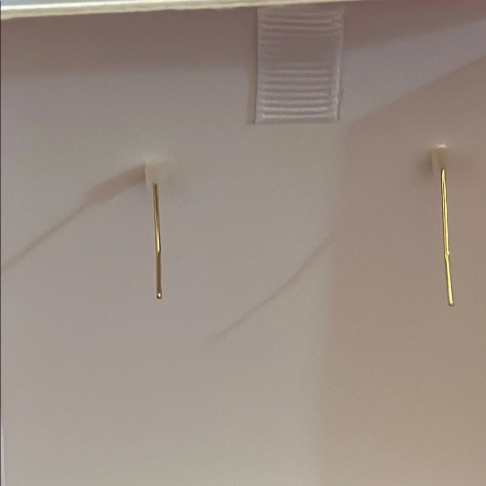 House of Harlow 1960 Gold Earrings with Red Accents - Picture 4 of 4